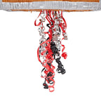 BLUE PANDA Pull String Treasure Chest Pinata – 12x10x6.5-in Pirate Birthday Decor