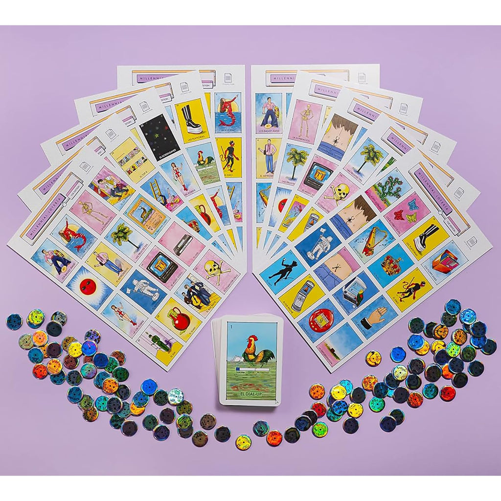 Millennial Lotería: Y2K Edition – Parody Mexican Bingo Party Game by Blue Star Press (2-10 Players)