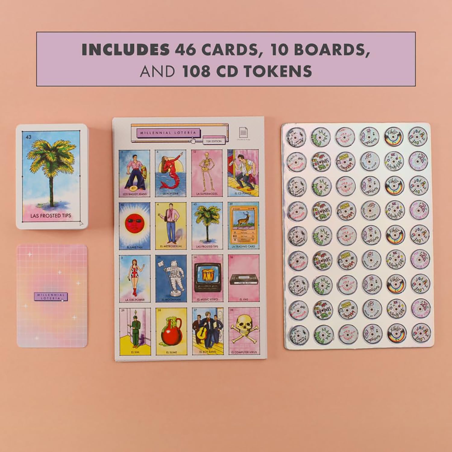 Millennial Lotería: Y2K Edition – Parody Mexican Bingo Party Game by Blue Star Press (2-10 Players)