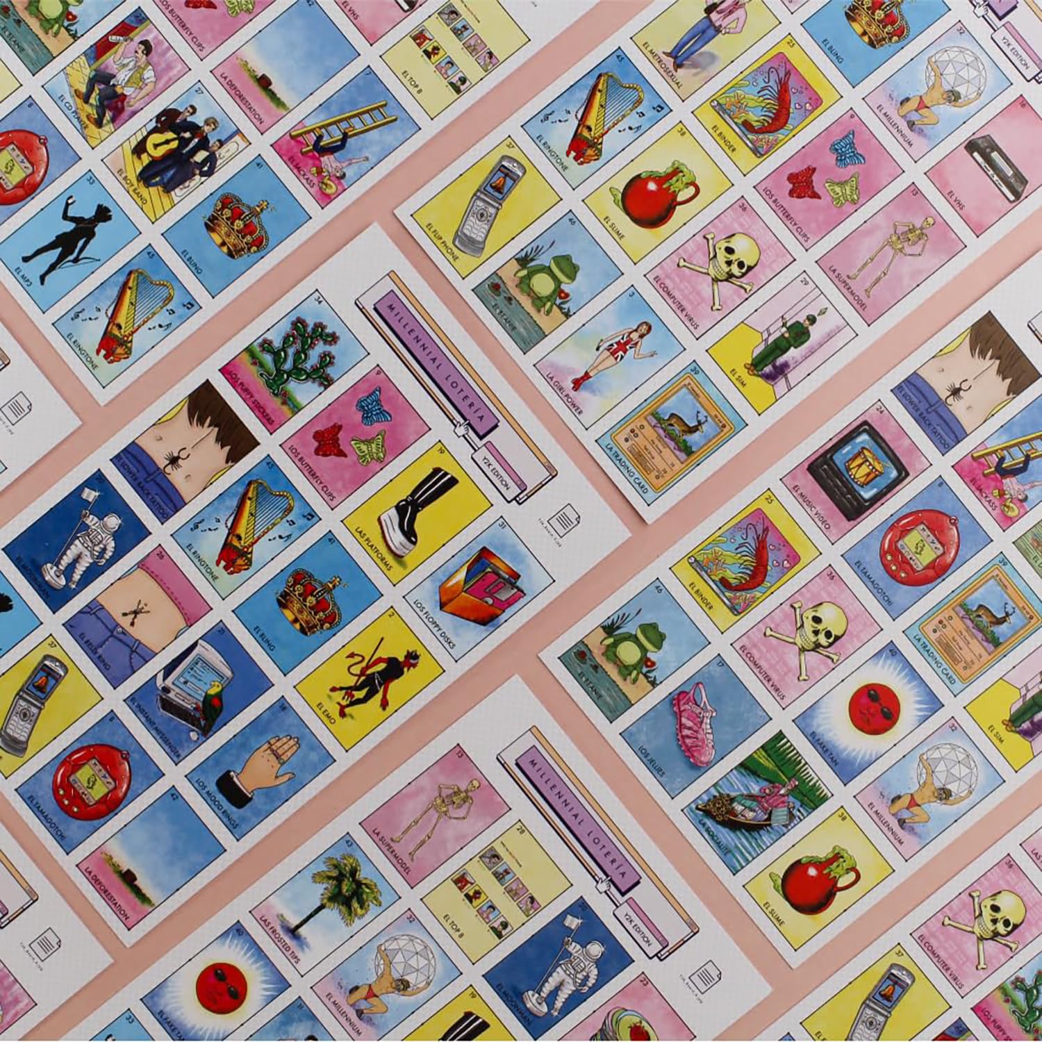 Millennial Lotería: Y2K Edition – Parody Mexican Bingo Party Game by Blue Star Press (2-10 Players)