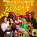 Bluegogo 26 Pcs Taco Bout a Party Decorations – Fiesta Balloons, Banner & Fans for Mexican Parties