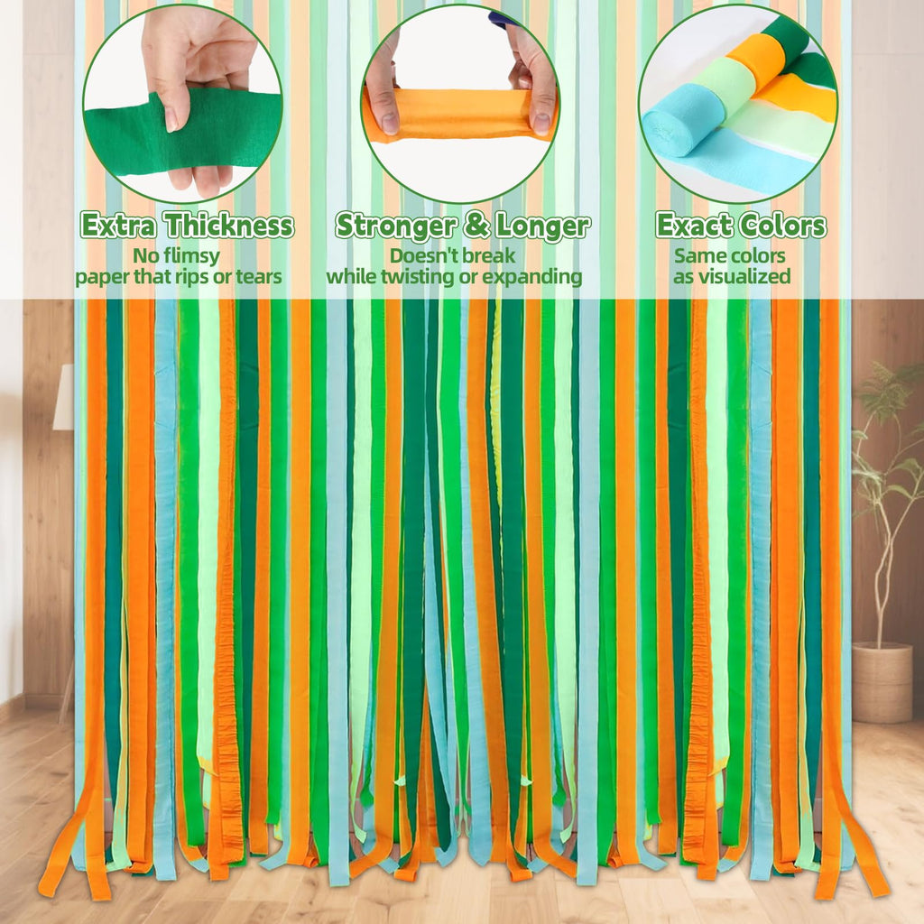 Bluegogo Dinosaur Birthday Decorations – Banner, Balloons & Cake Topper for Dino Parties