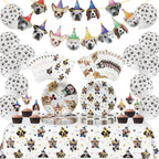 Bluegogo Dog Birthday Party Supplies — Serves 20, Plates, Napkins, Banner, Balloons, Cake Toppers