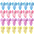 Blueweenly 24 Pcs Axolotl Plush Keychains – 4 Inch Kawaii Axolotl Toys for Kids, Party Favors & Classroom Rewards
