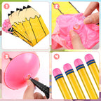Blueweenly 12-Pack Giant Inflatable Pencil Balloons – 27-Inch Back-to-School Classroom Decor