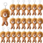 Blueweenly 24-Piece Lion Plush Keychain Set – 6-Inch Soft Toy Lions for Gifts & Party Favors