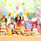 Blulu 30 Pieces 100 Days Paper Crowns – Multicolor Rhinestone Party Hats (15.7 x 3.9 in)