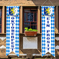 Blulu Oktoberfest Decorations – Bavarian Banner Set for German Beer Festival & Front Door Welcome Flags