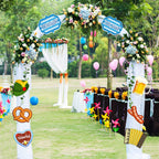 Blulu Oktoberfest Decoration Banner – Multicolor Bavarian Party Bunting, 13.78 x 7.09 in