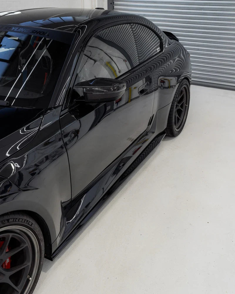 BMW M2 G87 EVO-S Gloss Black Side Skirts by ZAERO (2023+)