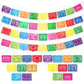 Boao 4-Pack Mexican Party Banner – 60 ft Fiesta Papel Picado Decor for Cinco de Mayo & Day of the Dead