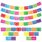 Boao 4-Pack Mexican Party Banner – 60 ft Fiesta Papel Picado Decor for Cinco de Mayo & Day of the Dead