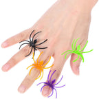 Boao 120-Piece Spider Ring Set | Halloween Cupcake Toppers & Party Favors (Multicolor)