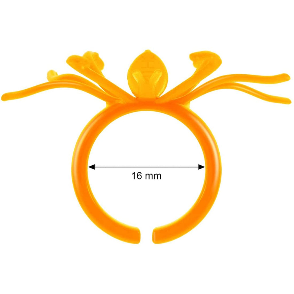 Boao 120-Piece Spider Ring Set | Halloween Cupcake Toppers & Party Favors (Multicolor)