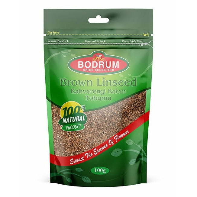Bodrum Brown Linseed Kahverengi Keten Tohumu Pack 100g