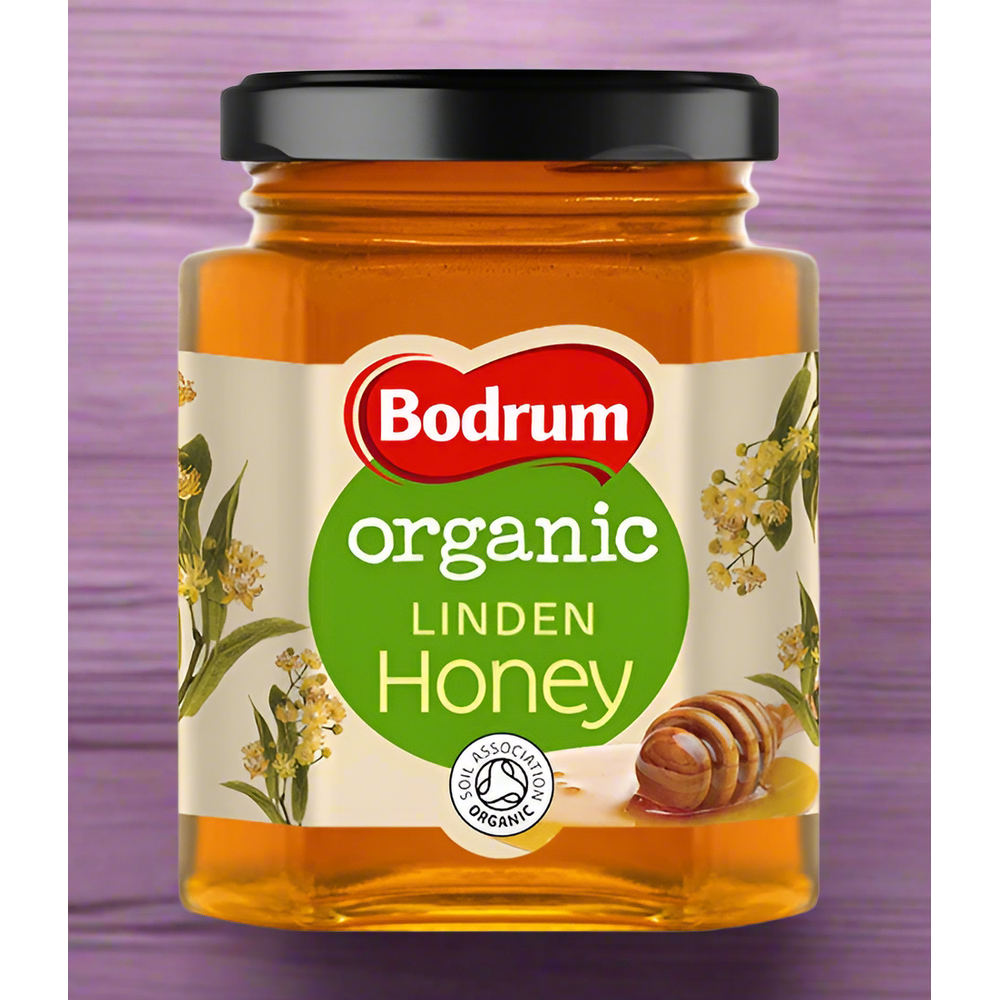 Bodrum Organic Linden Honey, 250g Glass Jar