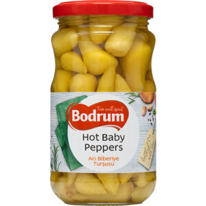 Bodrum Hot Baby Peppers Biberiye Tursusu Jar 330g