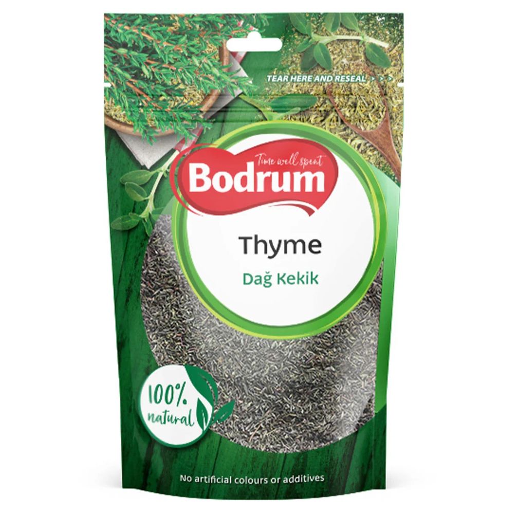 Bodrum 100% Natural Wild Thyme (Dağ Kekiği) Resealable Pouch, 50g