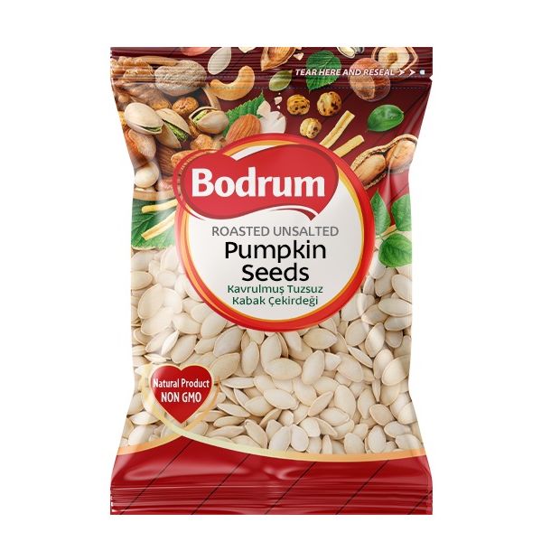 Bodrum Roasted Unsalted Pumpkin Seeds Kavrulmus Tuzsuz Kabak Cekirdegi Pack 600g