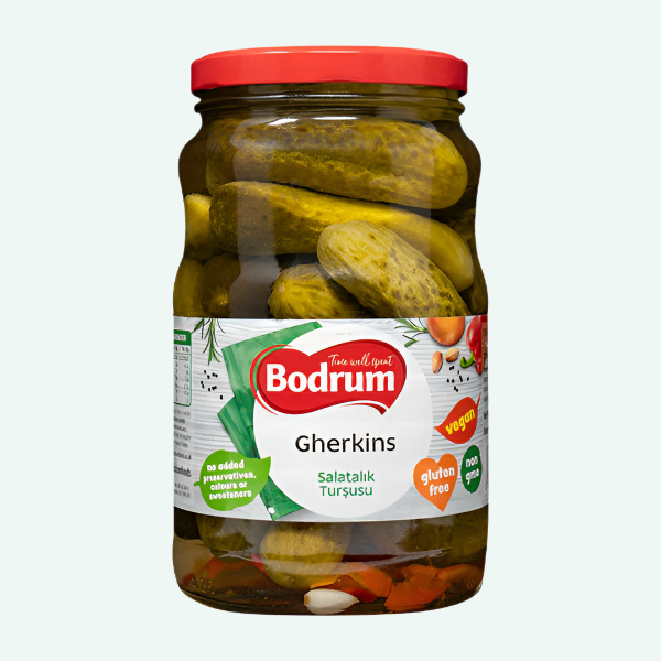 Bodrum Salatalik Tursusu Pickled Gherkins Jar 1600g