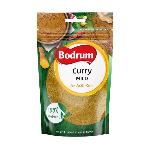 Bodrum Spice Curry Powder Mild (Az Acılı Köri), 100g Stand-up Pouch