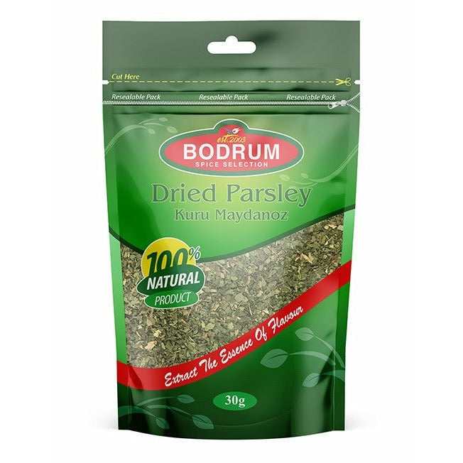 Bodrum Spice Selection Dried Parsley Kuru Maydanoz Resealable Pack 30g