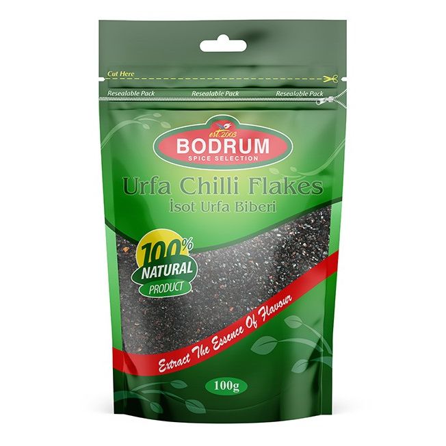 Bodrum Urfa Chilli Flakes Isot Urfa Biberi Pouch 100g