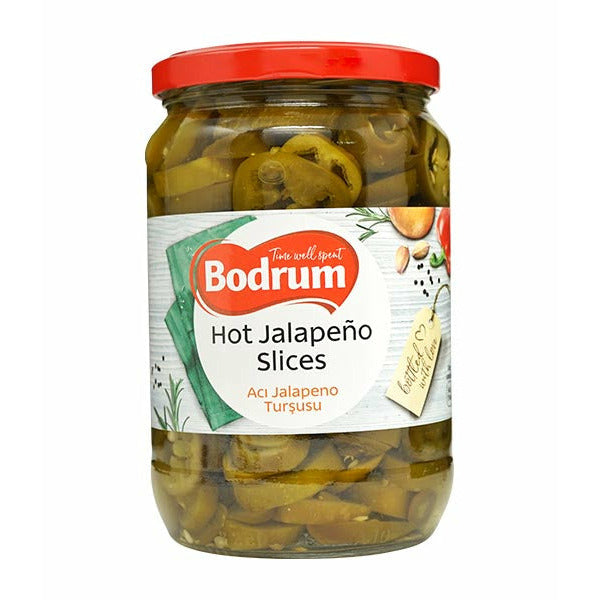 Bodrum Hot Jalepeno Sliced (Aci Jalepeno Tursusu) 680g