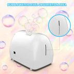 BOHIYAHOO Bubble Machine – 60-Min Auto-Refill, Dual-Power Party Maker