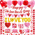 Bolake Valentines Day Decorations Set | Happy Banner, Heart Garlands & Balloons