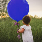 BONJLE Blue 36 Inch Balloons – 9-Pack Giant Latex Balloons for Weddings, Birthdays & Celebrations