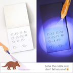 BONNYCO Invisible Ink Pen & Notebook Pack 16 — Dinosaur Party Favors for Kids