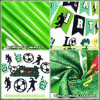 BORAMDO Soccer Birthday Party Decorations Kit – 87 Pcs Balloons, Backdrop, Banner