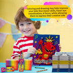Bottles N Bags Bulk 72 Mini Coloring Books with Crayons – Party Favors & Classroom Giveaways (72 Pack)
