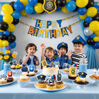 BQF 48 Pcs Police Cupcake Toppers – Police Birthday Party Decorations