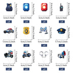 BQF 48 Pcs Police Cupcake Toppers – Police Birthday Party Decorations