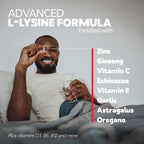 Bravado Labs L-Lysine 250mg Capsules – Immune & Cold Sore Support – Vegan, Non-GMO, Allergen-Free, 3rd-Party Tested, Lisina 1000 mg Organica - Made in USA