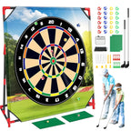 Brezzolife Golf Chipping Game with Stand & 54x54 Hitting Mat – Indoor/Outdoor