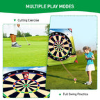 Brezzolife Golf Chipping Game with Stand & 54x54 Hitting Mat – Indoor/Outdoor
