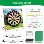 Brezzolife Golf Chipping Game with Stand & 54x54 Hitting Mat – Indoor/Outdoor