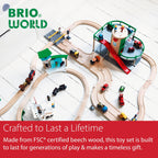 BRIO World Parking Garage - 7-Piece Wooden Toy Set | FSC-Certified, Ages 3+