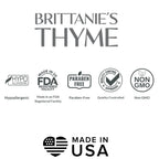Brittanie's Thyme Pure Organic Castile Soap Refill with Dead Sea Salt – 1 Gallon, Vegan, Gluten Free, Non-GMO