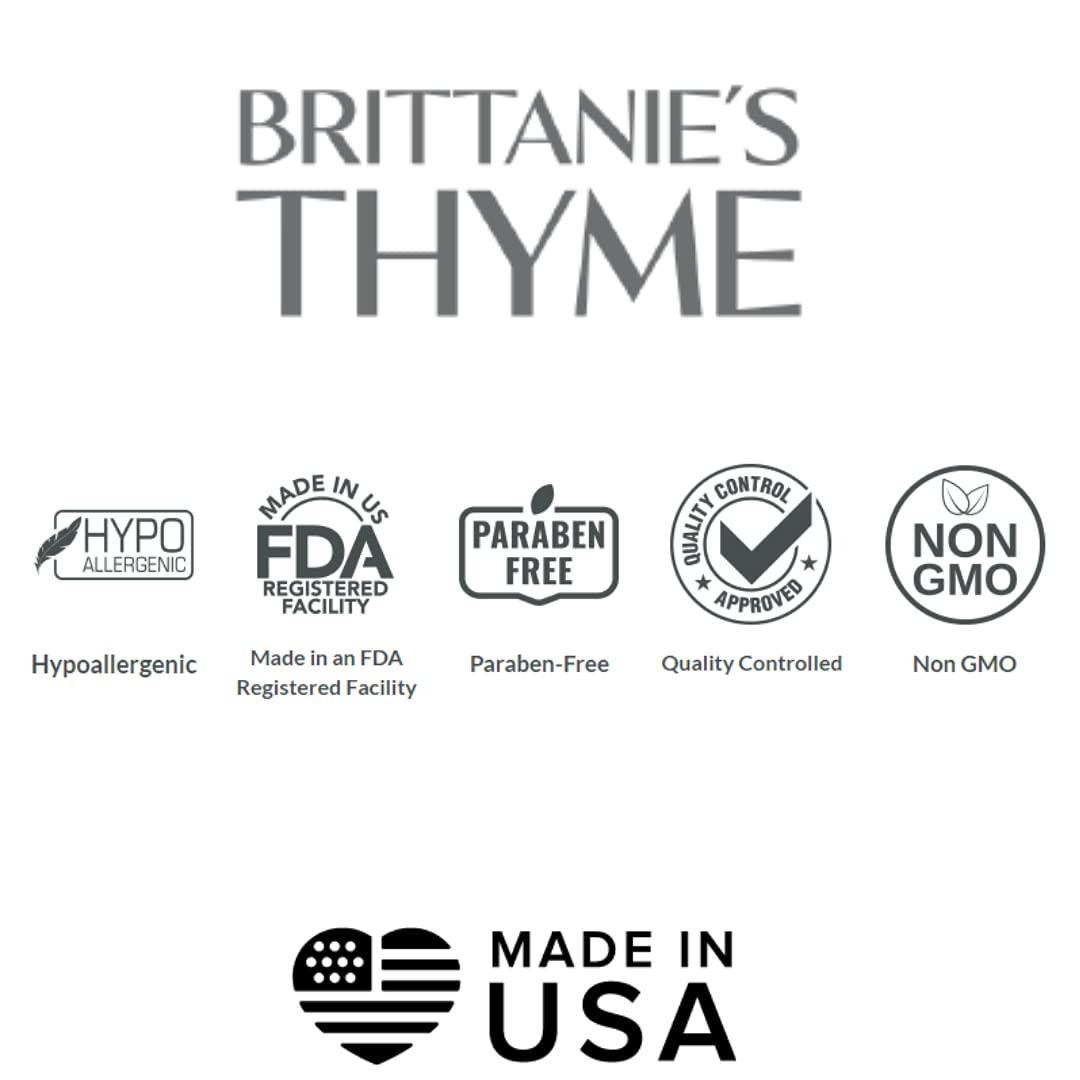 Brittanie's Thyme Pure Organic Castile Soap Refill with Dead Sea Salt – 1 Gallon, Vegan, Gluten Free, Non-GMO