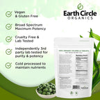 Earth Circle Organics Organic Chlorella Tablets 400 Count – High Potency, Broken Cell Wall, Vegan & Kosher | Pack of 3