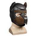 Mr S Leather NEOPRENE Puppy Hood | Black & Brown