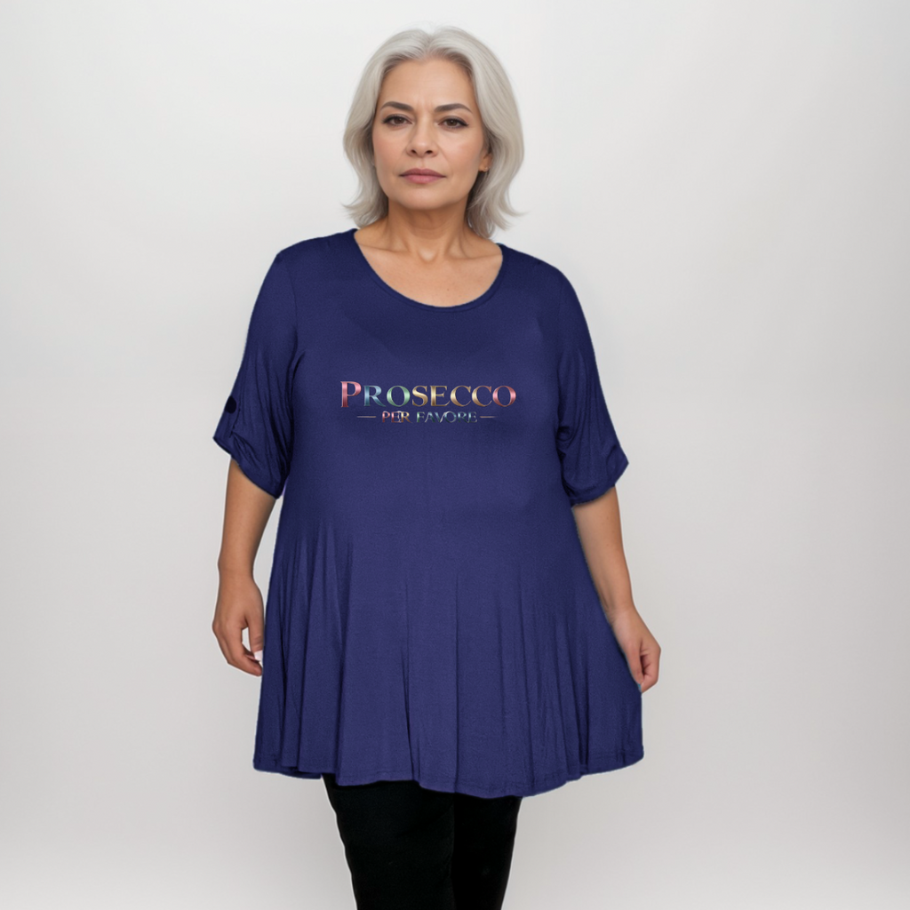 Prosecco Per Favore Button Sleeve Swing Top
