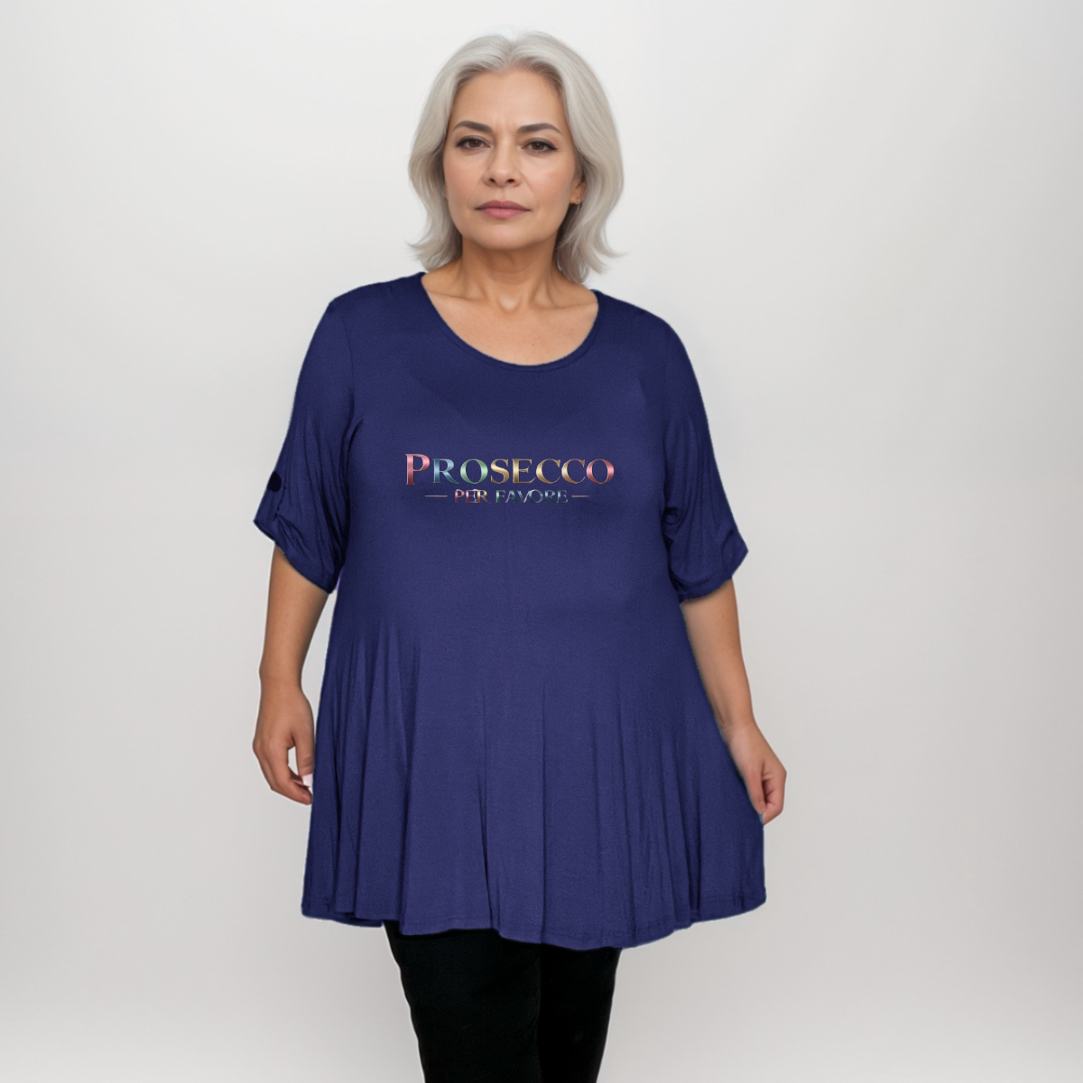 Prosecco Per Favore Button Sleeve Swing Top