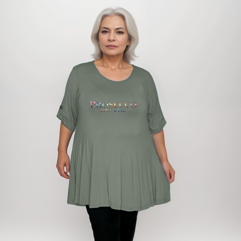 Prosecco Per Favore Button Sleeve Swing Top