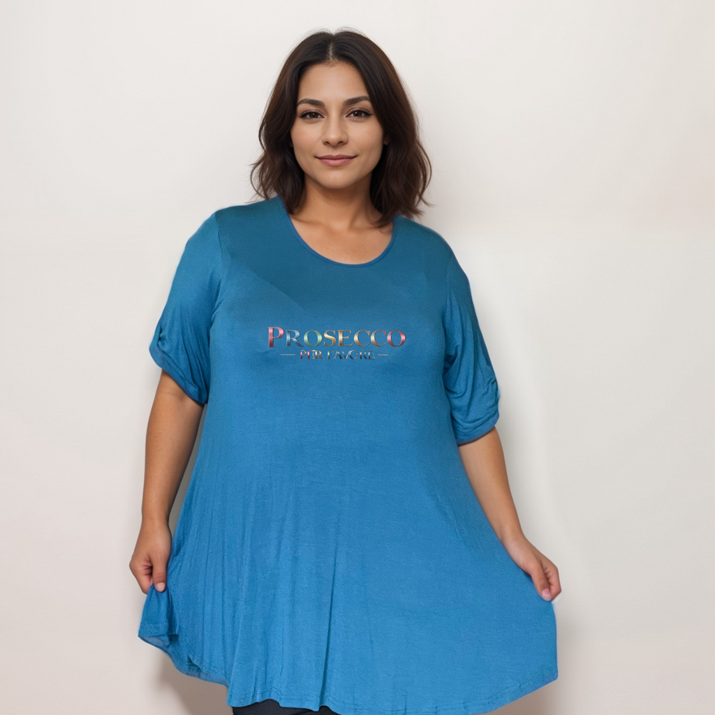 Prosecco Per Favore Button Sleeve Swing Top