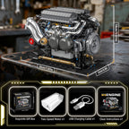 BseSparklion W16 Engine Building Blocks — 801 PCS STEM Model That Runs (Adults & Teens 8+)